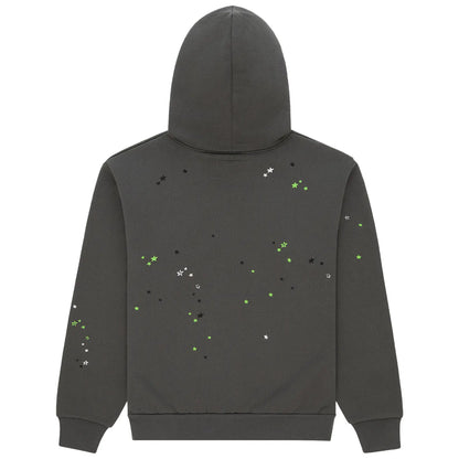 Hoodie Sp5der P*nk Gris y Verde