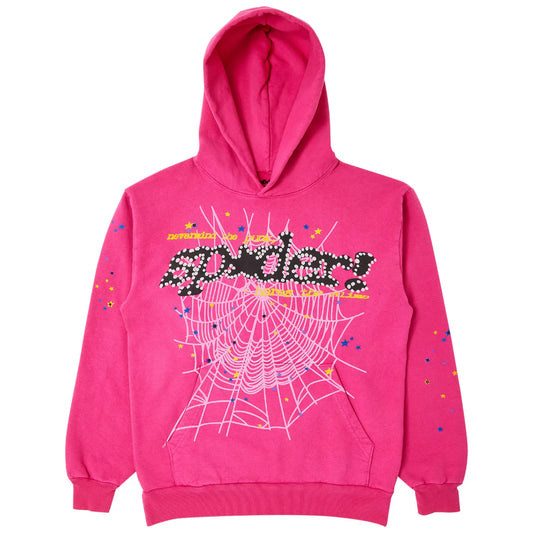 Hoodie Sp5der P*nk v2 Rosa