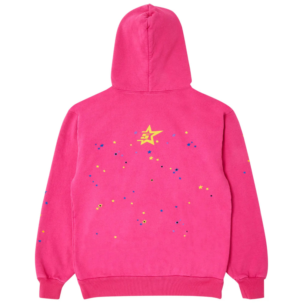 Hoodie Sp5der P*nk v2 Rosa