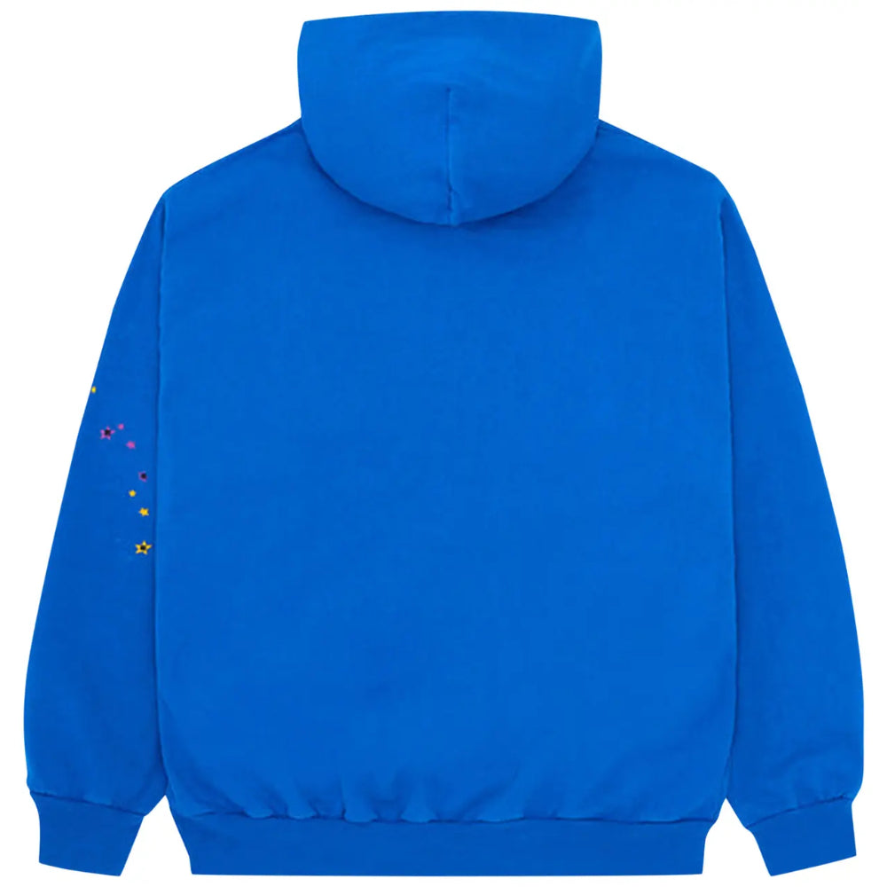 Hoodie Sp5der P*nk v2 Azul y Amarillo