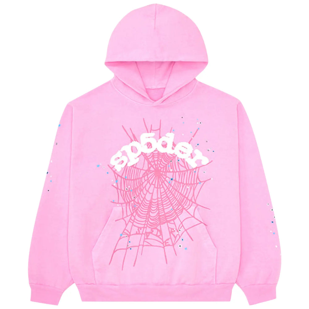 Hoodie Sp5der P*nk v2 Rosa