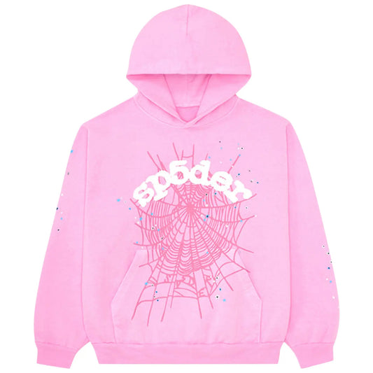 Hoodie Sp5der P*nk v2 Rosa