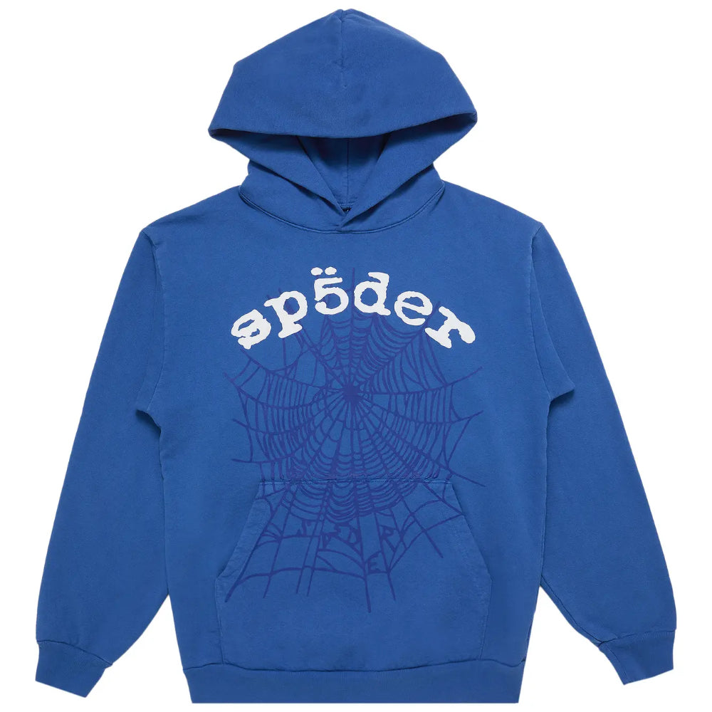 Hoodie Sp5der OG Web v2 Azul