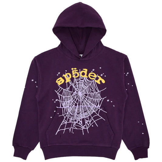 Hoodie Sp5der OG Web v2 Morado
