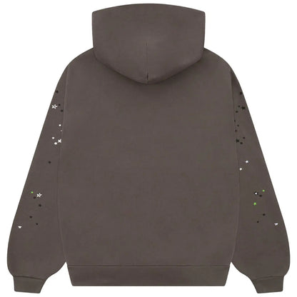 Hoodie Sp5der P*nk v2 Soft Brown and Green