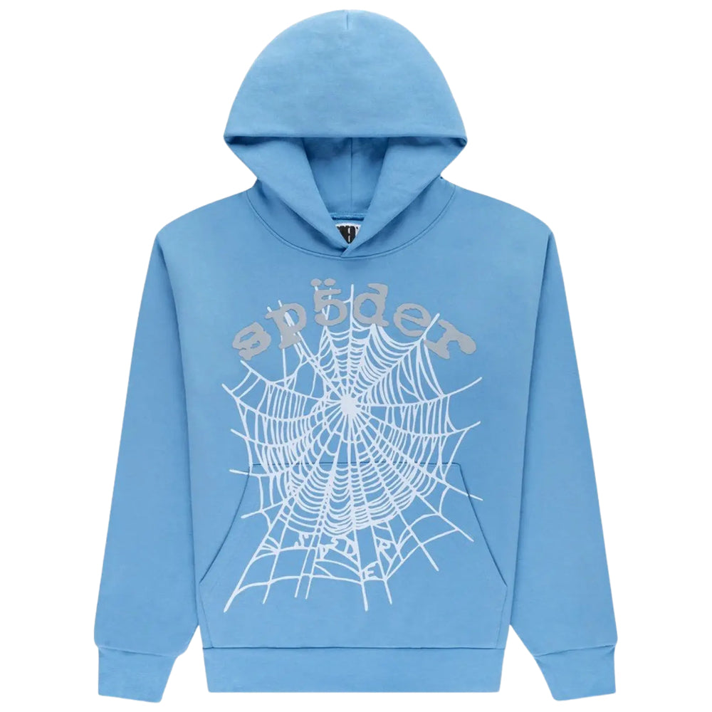 Hoodie Sp5der OG Web v2 Azul Cielo