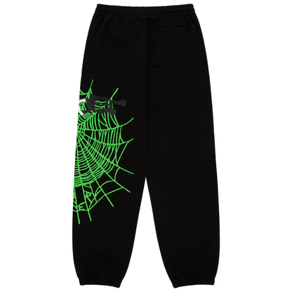Jogger Sp5der Side Web Black and Green