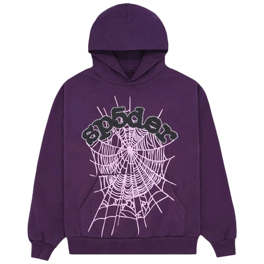 Hoodie Sp5der OG Web v2 Morado