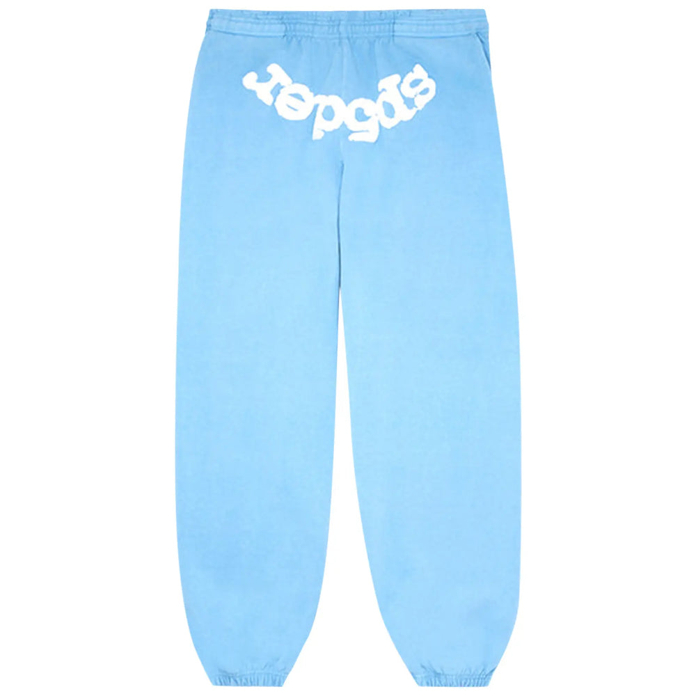 Jogger Sp5der Logo Azul Cielo