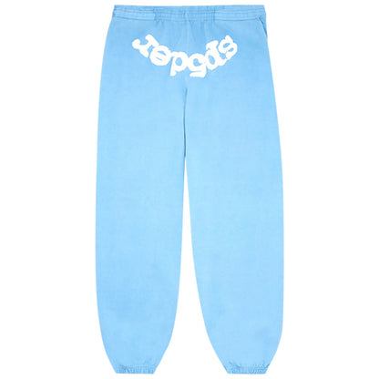 Jogger Sp5der Logo Azul Cielo