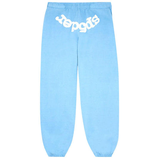 Jogger Sp5der Logo Azul Cielo