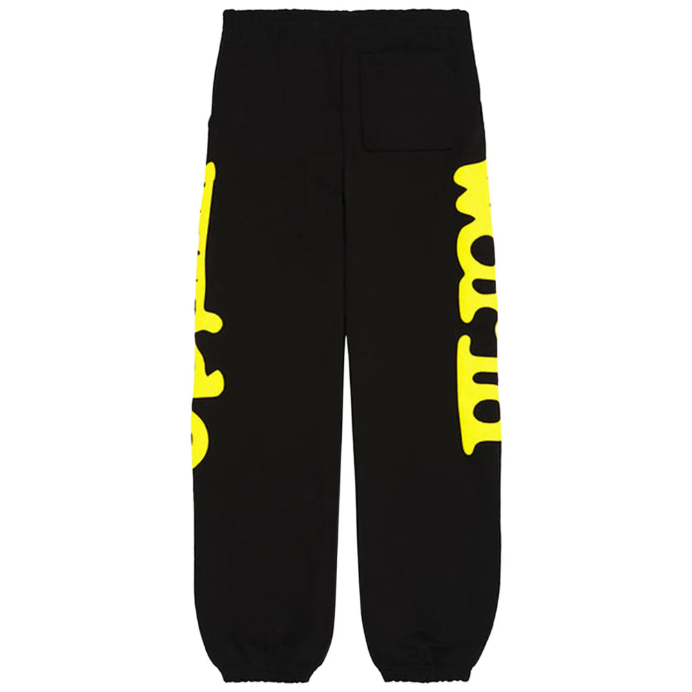 Jogger Sp5der Beluga Negro y Amarllo