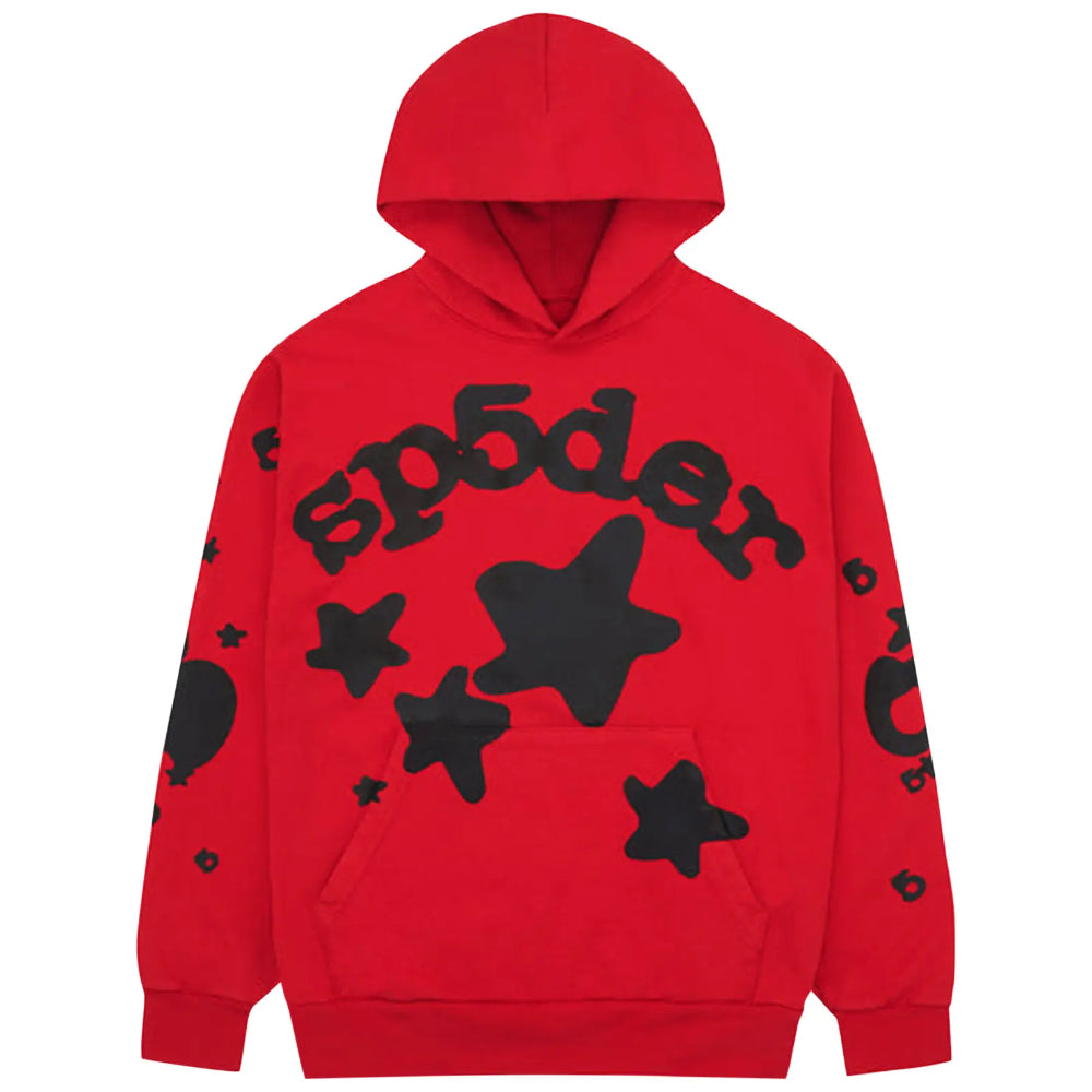 Sp5der Beluga Red Hoodie
