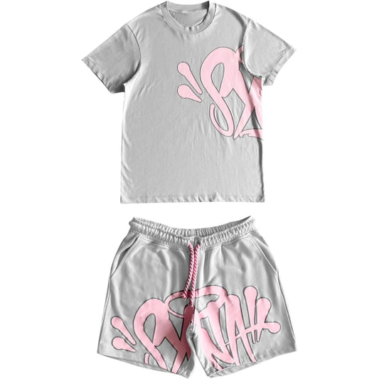 Conjunto Syna World Veraniego Gris/Rosa