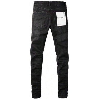 Purple Brand Ripped Skinny Jeans 'Aged Black'