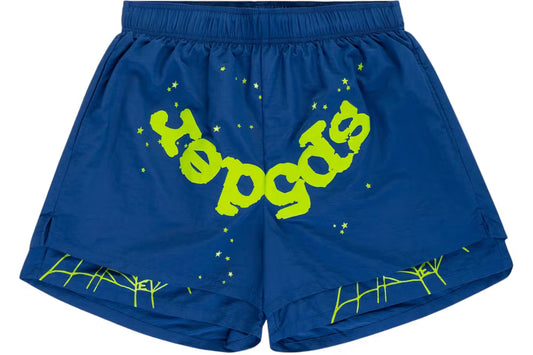 Short Sp5der Azul Doble Capa