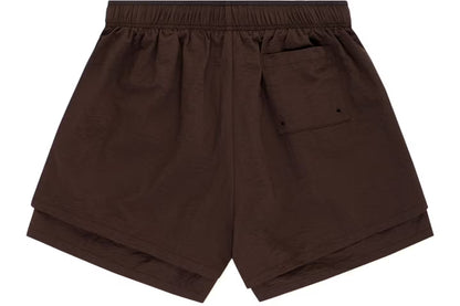 Short Sp5der Marrón y Naranja Doble Capa