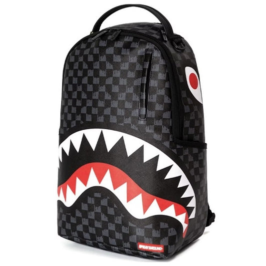 Bolso Bape Sprayground Drip Check Shark Negro