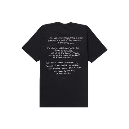 Camiseta Corteiz Alcatraz x Supreme Negra