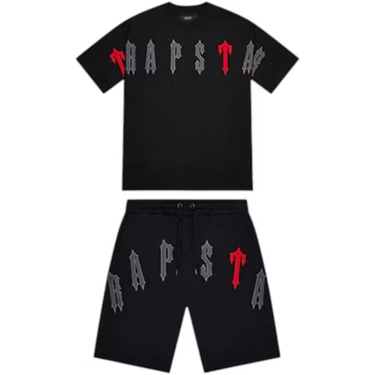 Conjunto Veraniego Trapstar Arch Decoded 2.0 Negro/Rojo