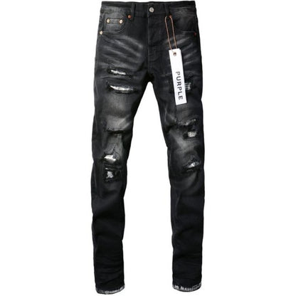 Jeans Ajustados Purple Brand Rasgados 'Negro'