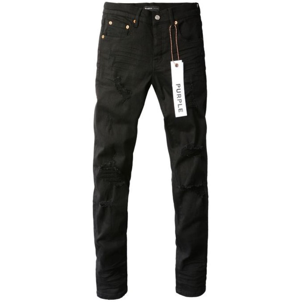 Jeans Ajustados Purple Brand Rasgados 'Negro'