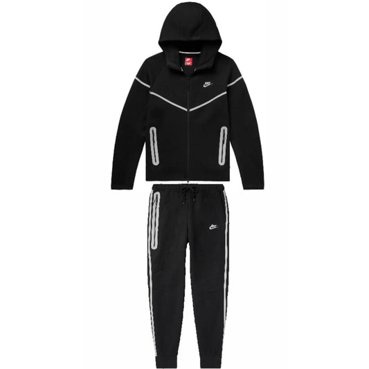 Conjunto Nike Tech Negro Reflectante