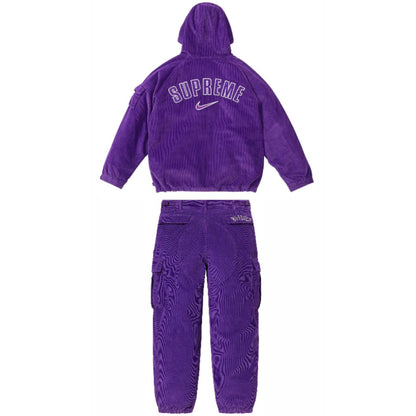 Conjunto Supreme x Nike Arc Corduroy Morado