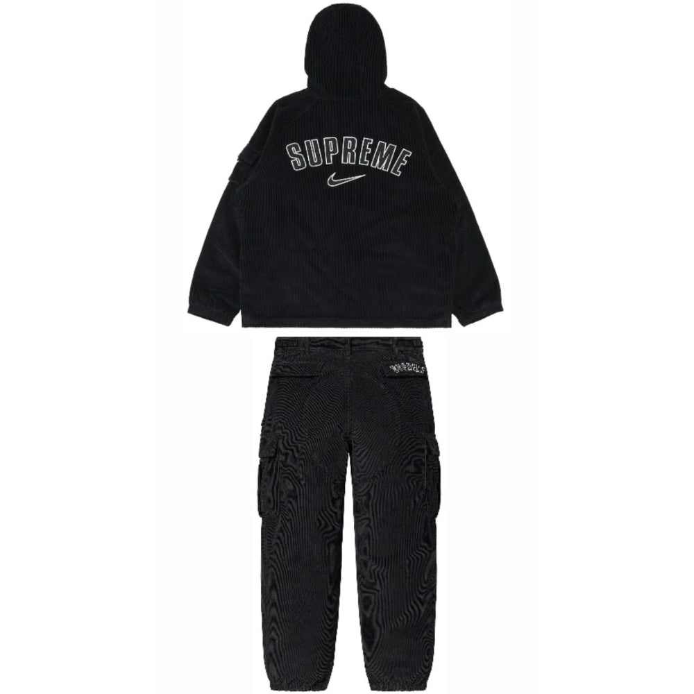 Conjunto Supreme x Nike Arc Corduroy Negro