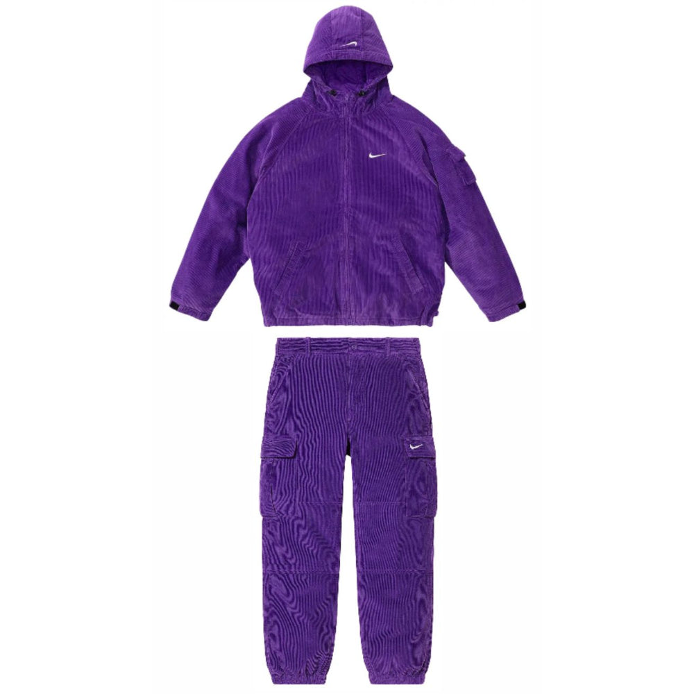 Conjunto Supreme x Nike Arc Corduroy Morado