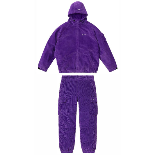 Conjunto Supreme x Nike Arc Corduroy Morado